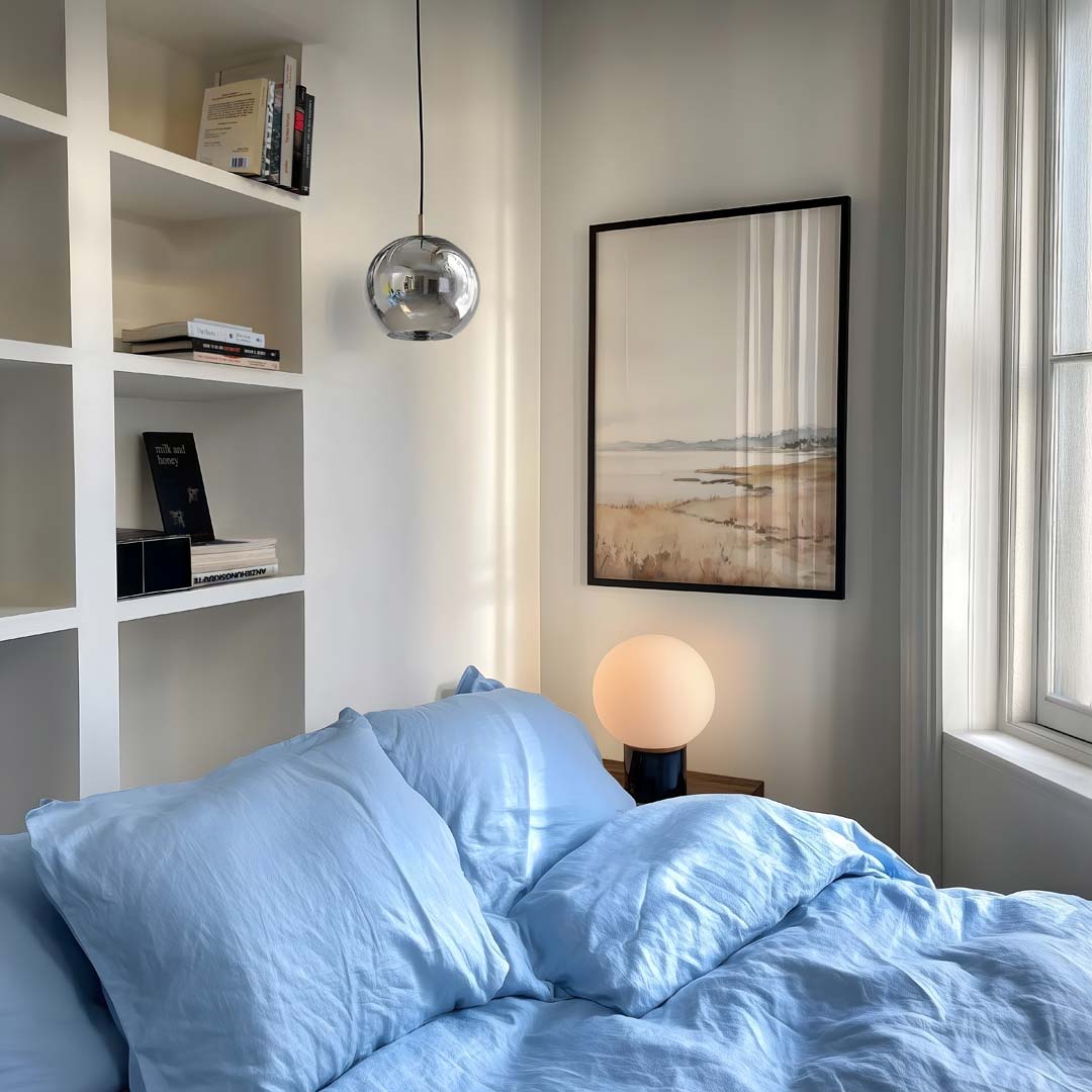 Sereen Landschap Aquarel Poster-WallArtistic