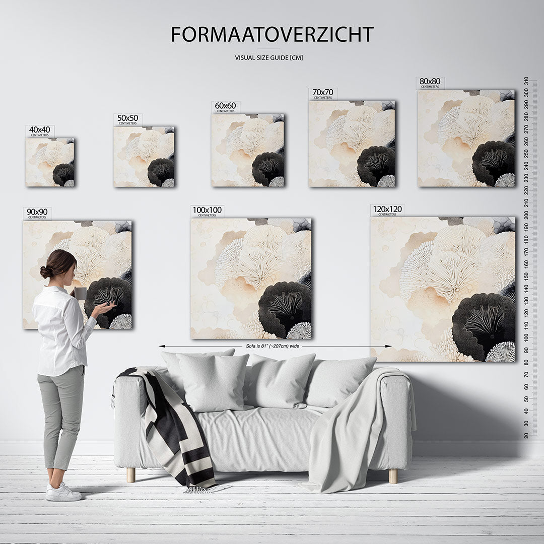 Organische patronen Kunstwerk