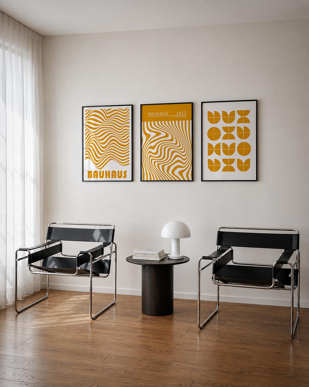 Golvend lijnenspel Posterset