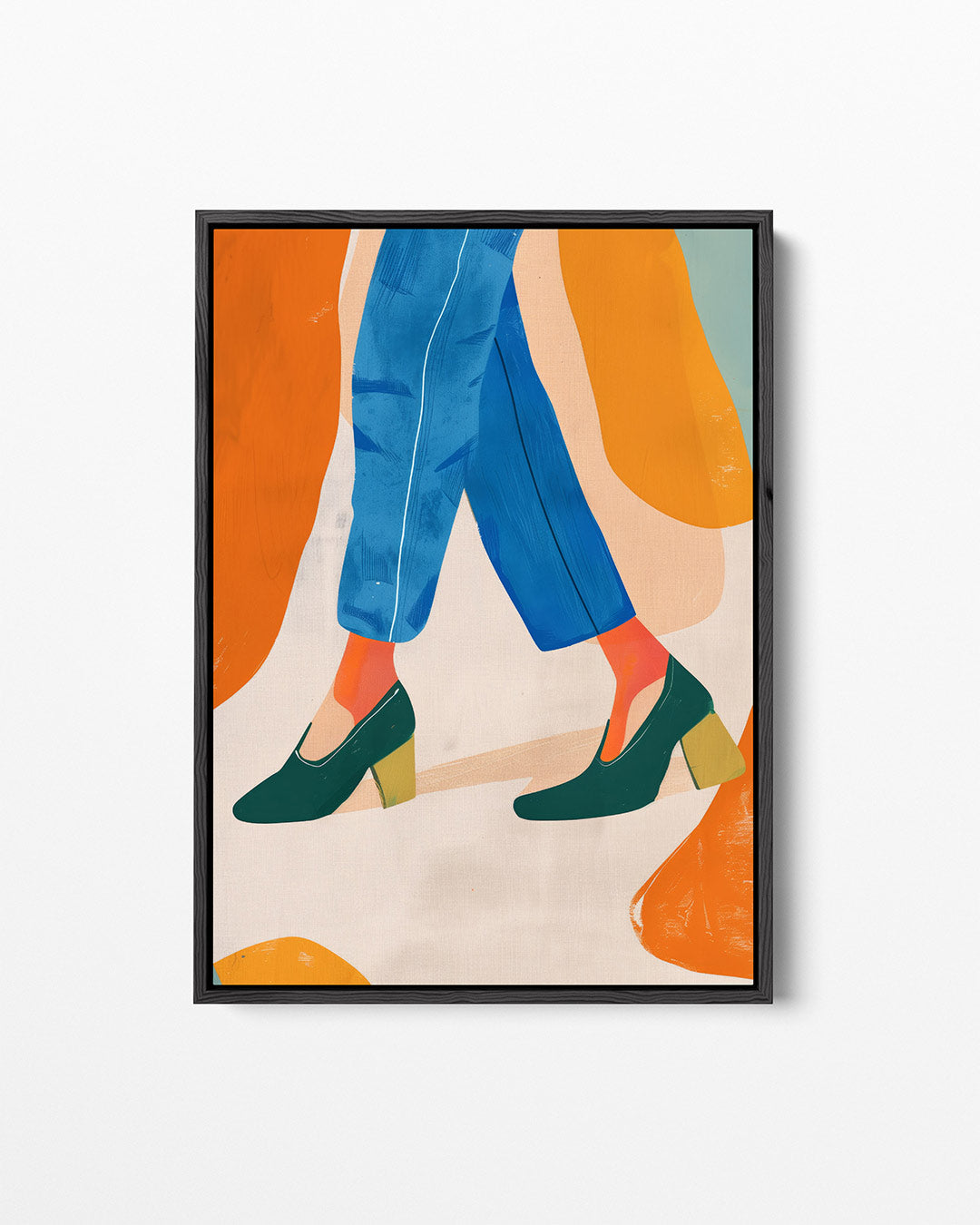 Vrolijke lijnenspel Kunstwerk
