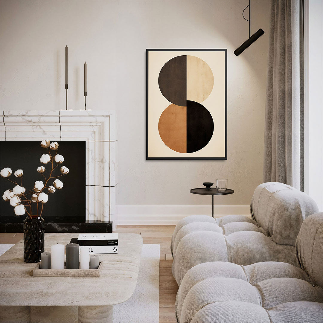 Geometrische cirkelcompositie Kunstwerk