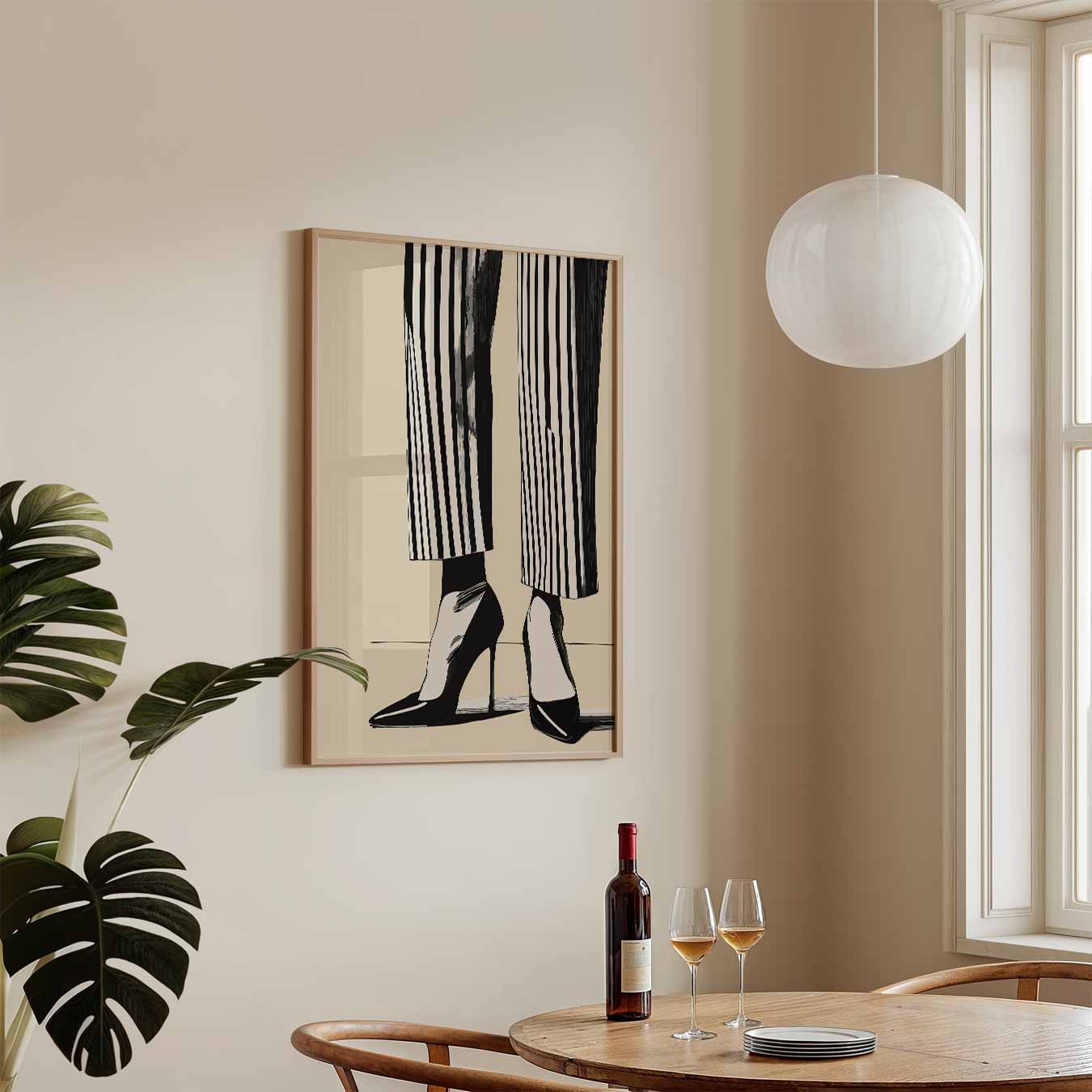 Stijlvolle Stiletto Vibes Poster-WallArtistic