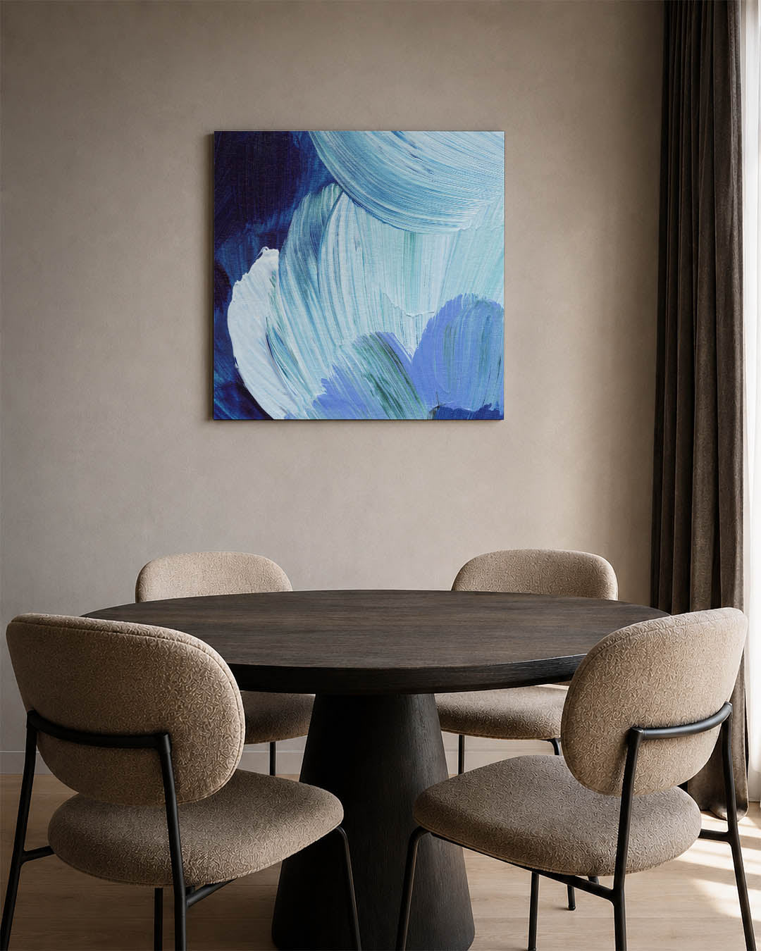 Dynamische kleurencompositie Kunstwerk