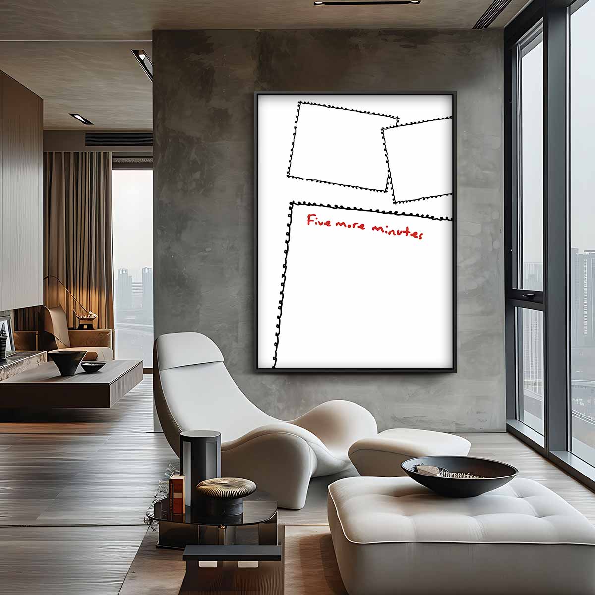 Vijf Extra Minuten Kunstwerk-canvas-dibond-plexiglas-wanddecoratie-WallArtistic