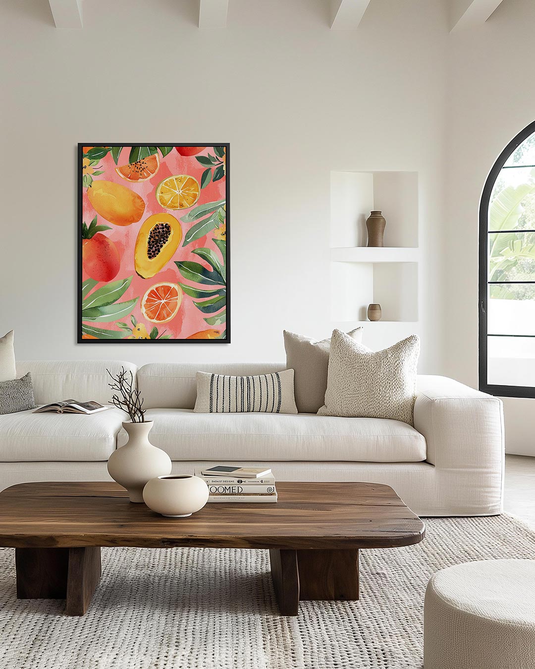 Fruit en bladeren Kunstwerk