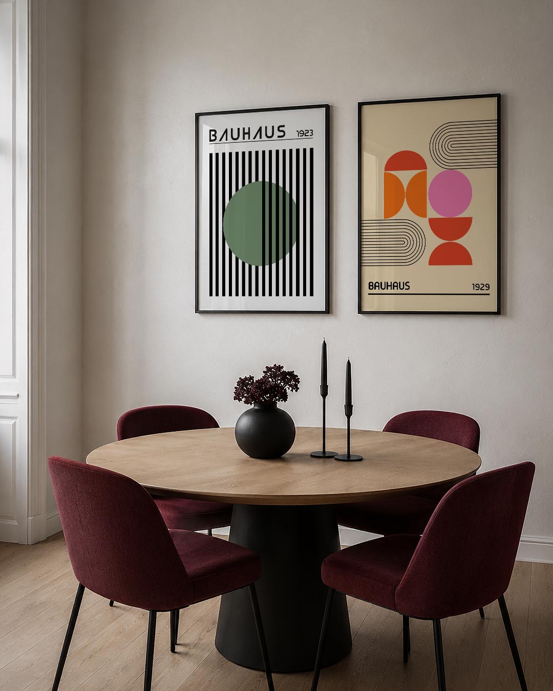 Lijnen en cirkel Posterset