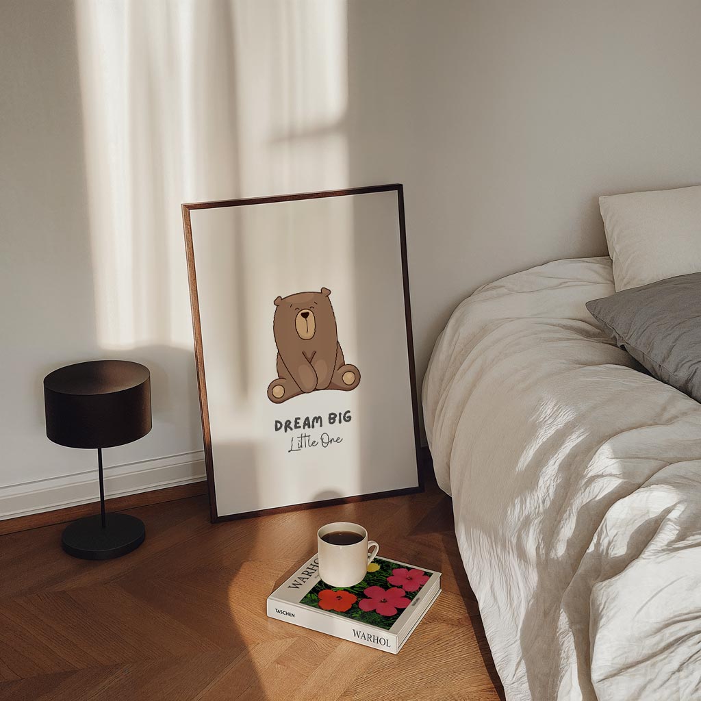 Droom Grote Beer Kinderkamer Poster-WallArtistic