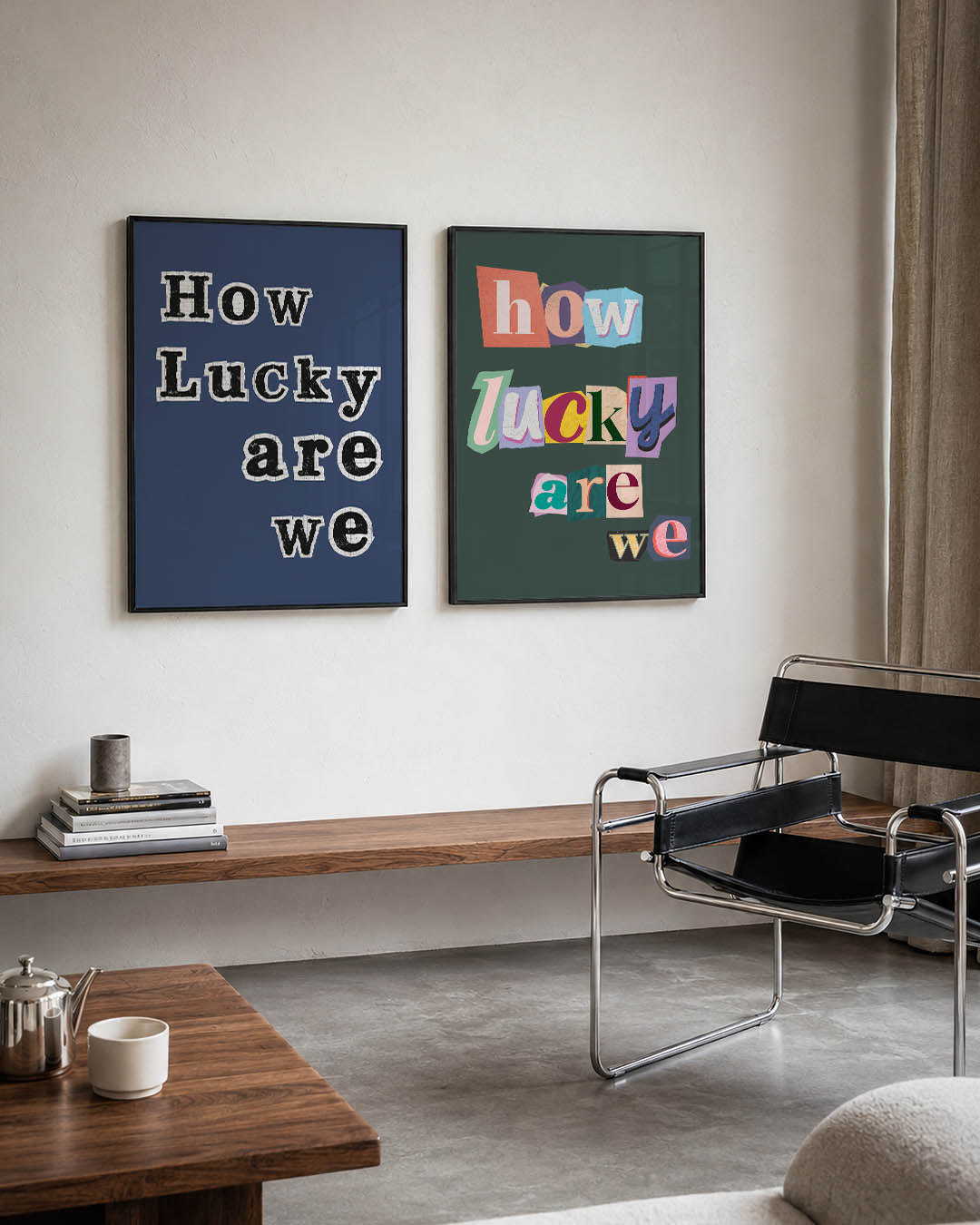 Typografisch spel Posterset