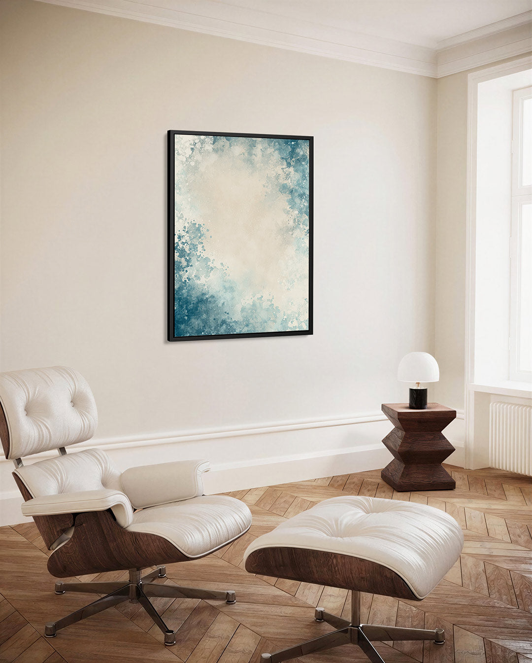 Vervagende kleurenexplosie Kunstwerk