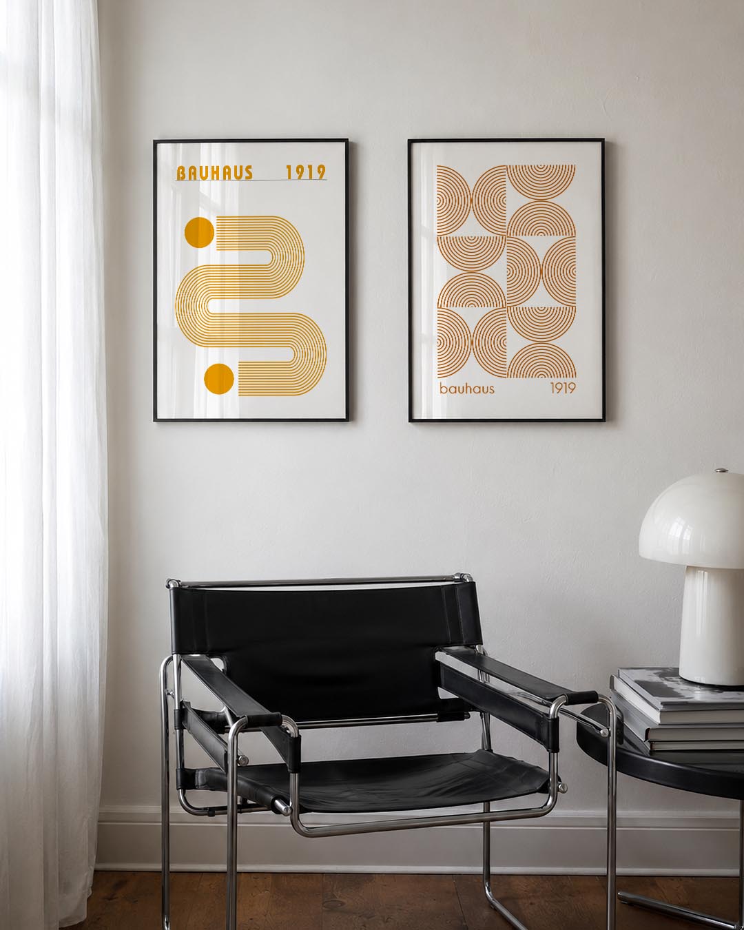 Lijnen en cirkel Posterset