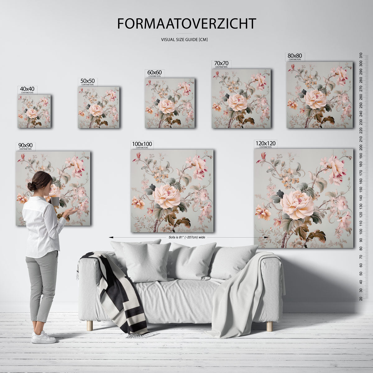 Bloemen en bladeren Poster