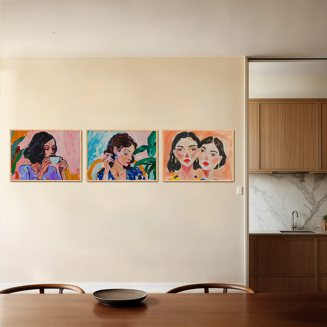 Kleurrijke harmonie Posterset