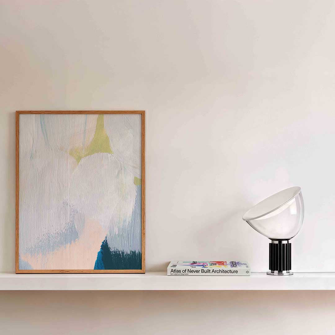 Abstracte penseelstreken Poster