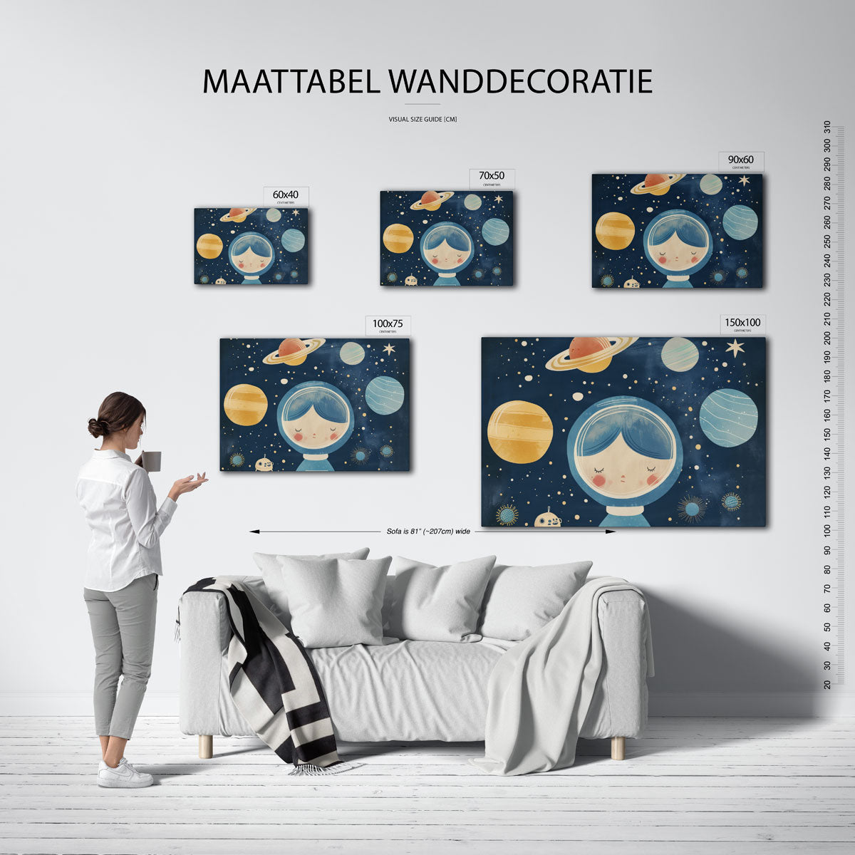 Dromerige ruimte illustratie Kunstwerk