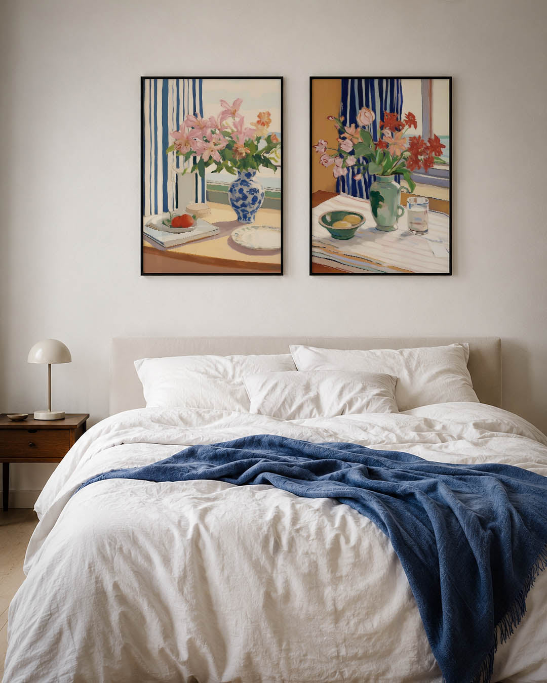 Bloemrijke tafel Posterset