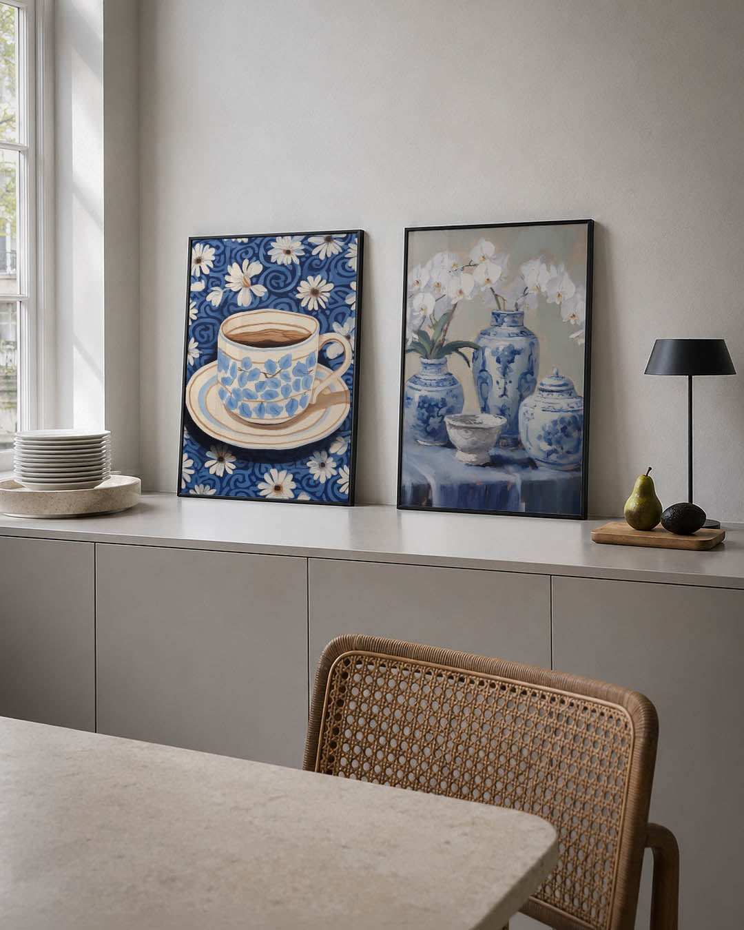 Bloemen en patronen Posterset