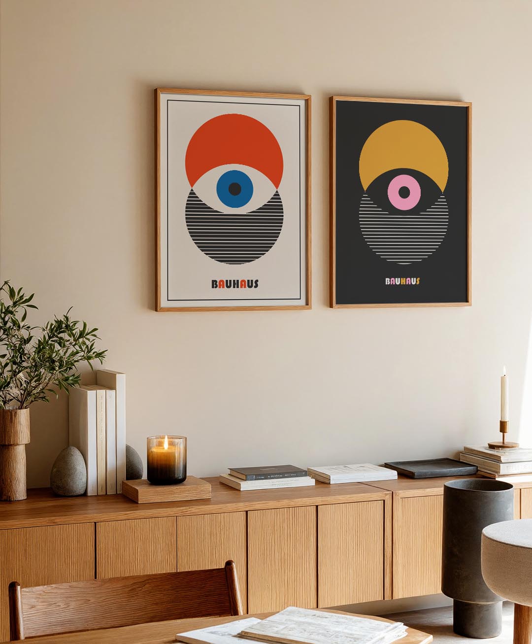 Cirkel en lijnen Posterset