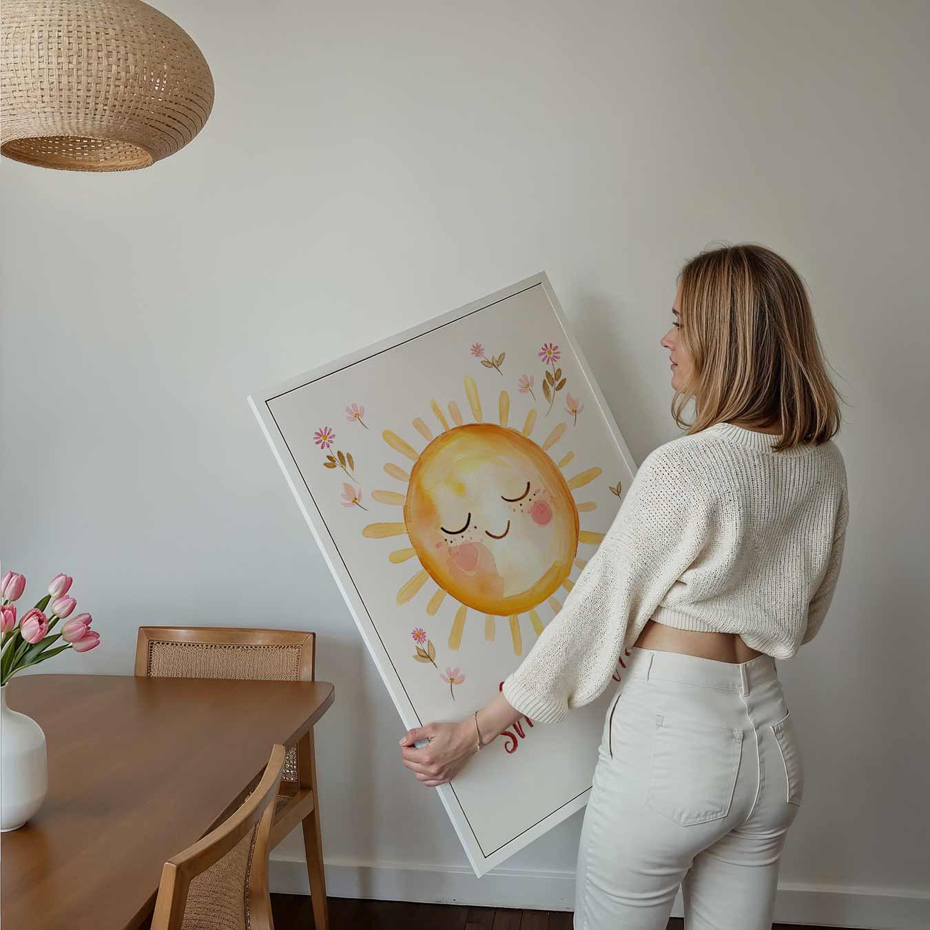 Stralende Zon Bloemenposter-WallArtistic