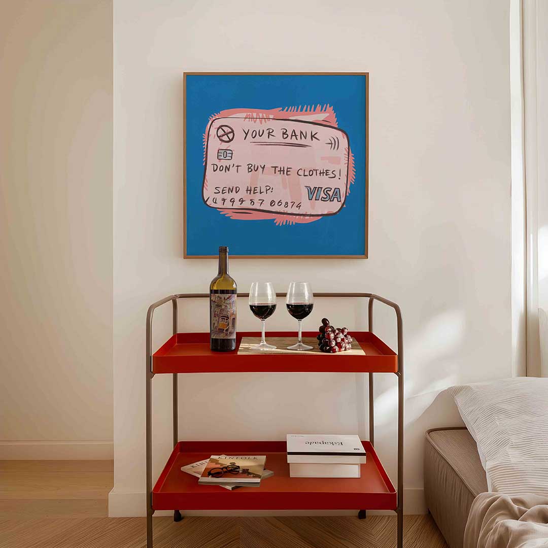 Creditcard illustratie Poster