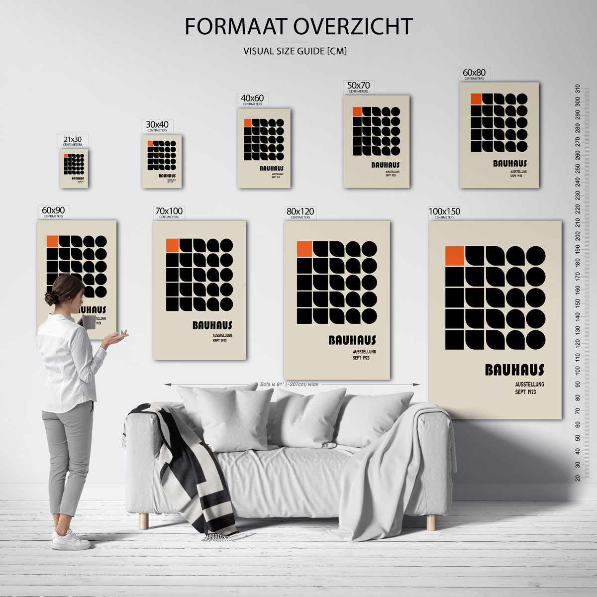 Vormritme en kleur Poster