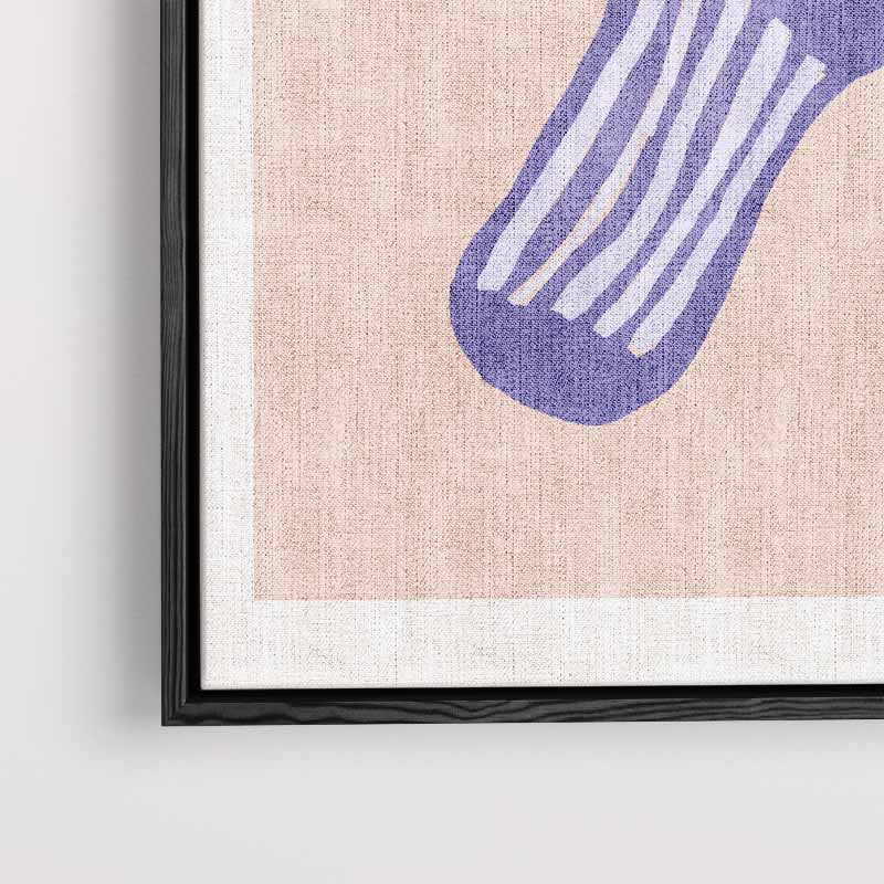 Kleurrijke Gestreepte Sok Schilderij Kunstwerk-canvas-dibond-plexiglas-wanddecoratie-WallArtistic