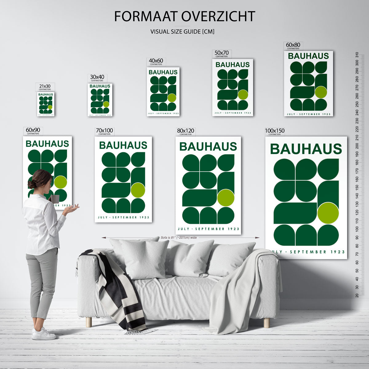Vormritme en kleur Poster