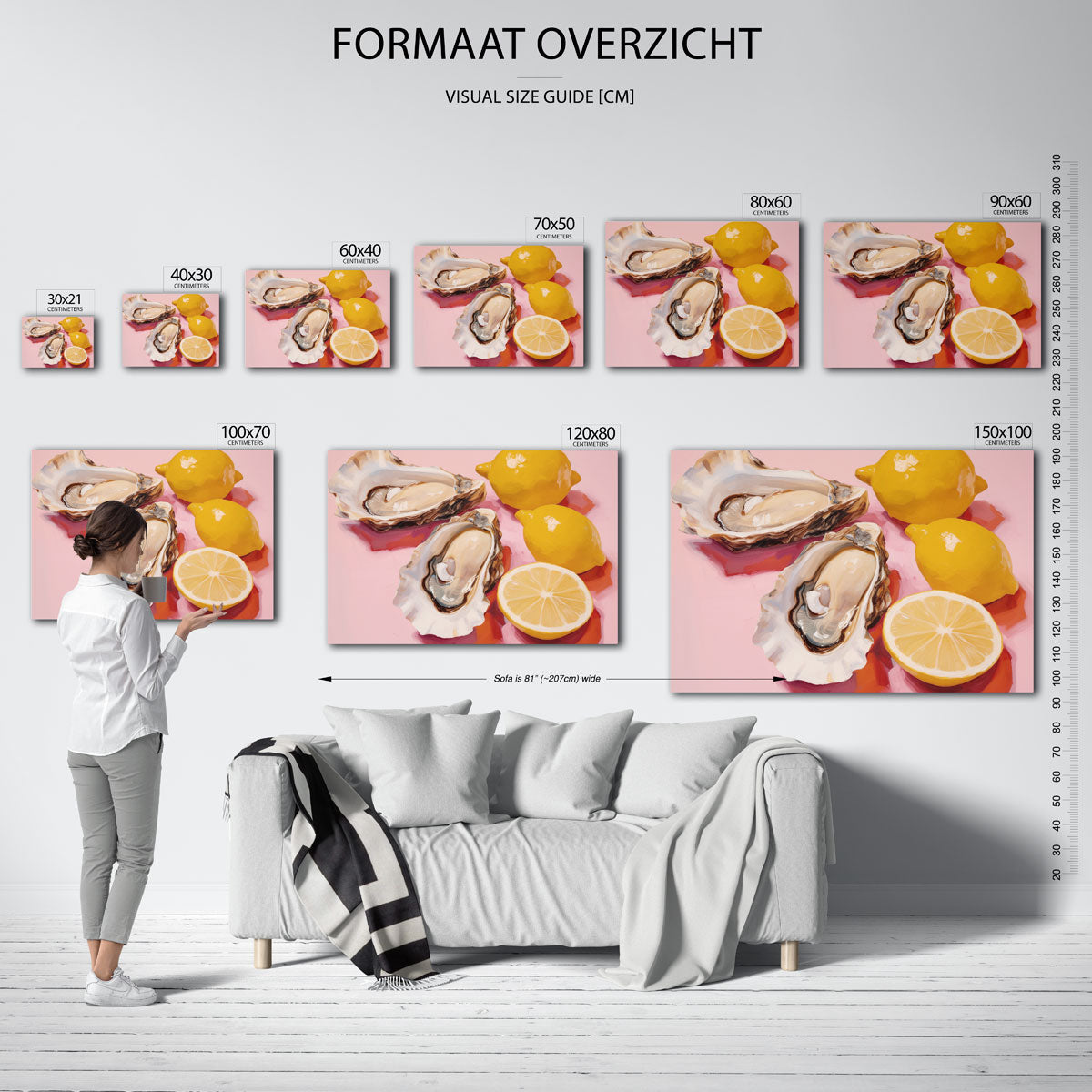 Oesters en citroenen Poster