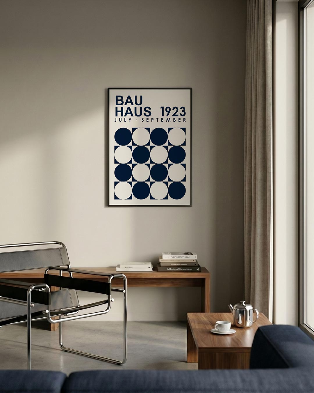 Cirkelpatroon en tekst Poster