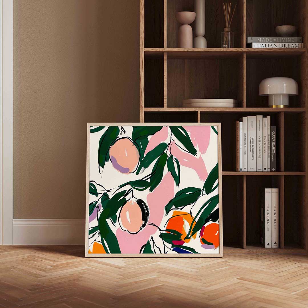 Fruit en bladeren Poster