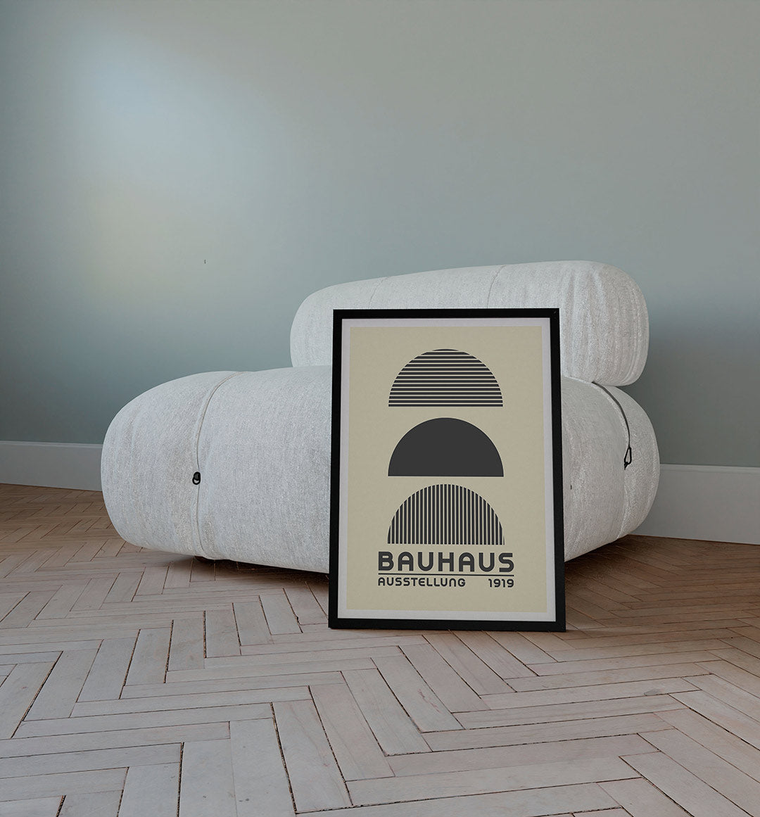 Halfronde lijnen Poster