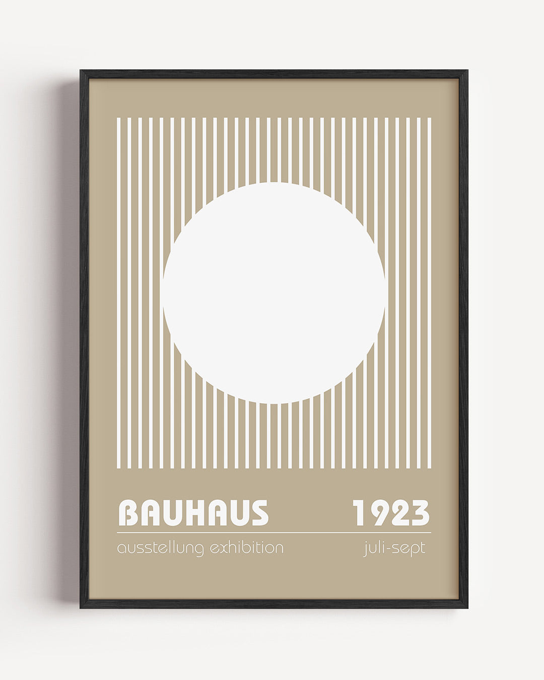 Cirkel en lijnen Poster