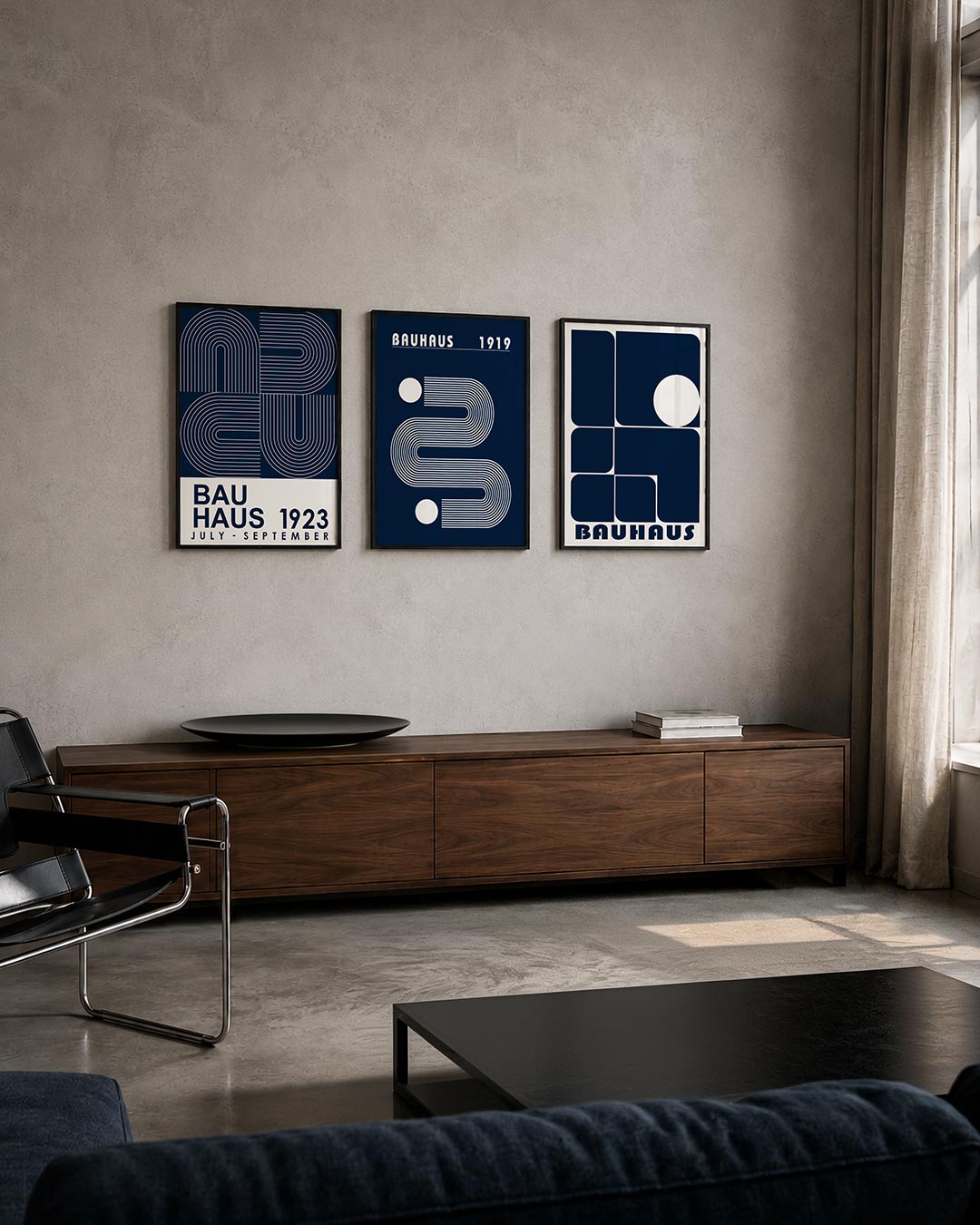 Lijnen en vlakkenspel Posterset