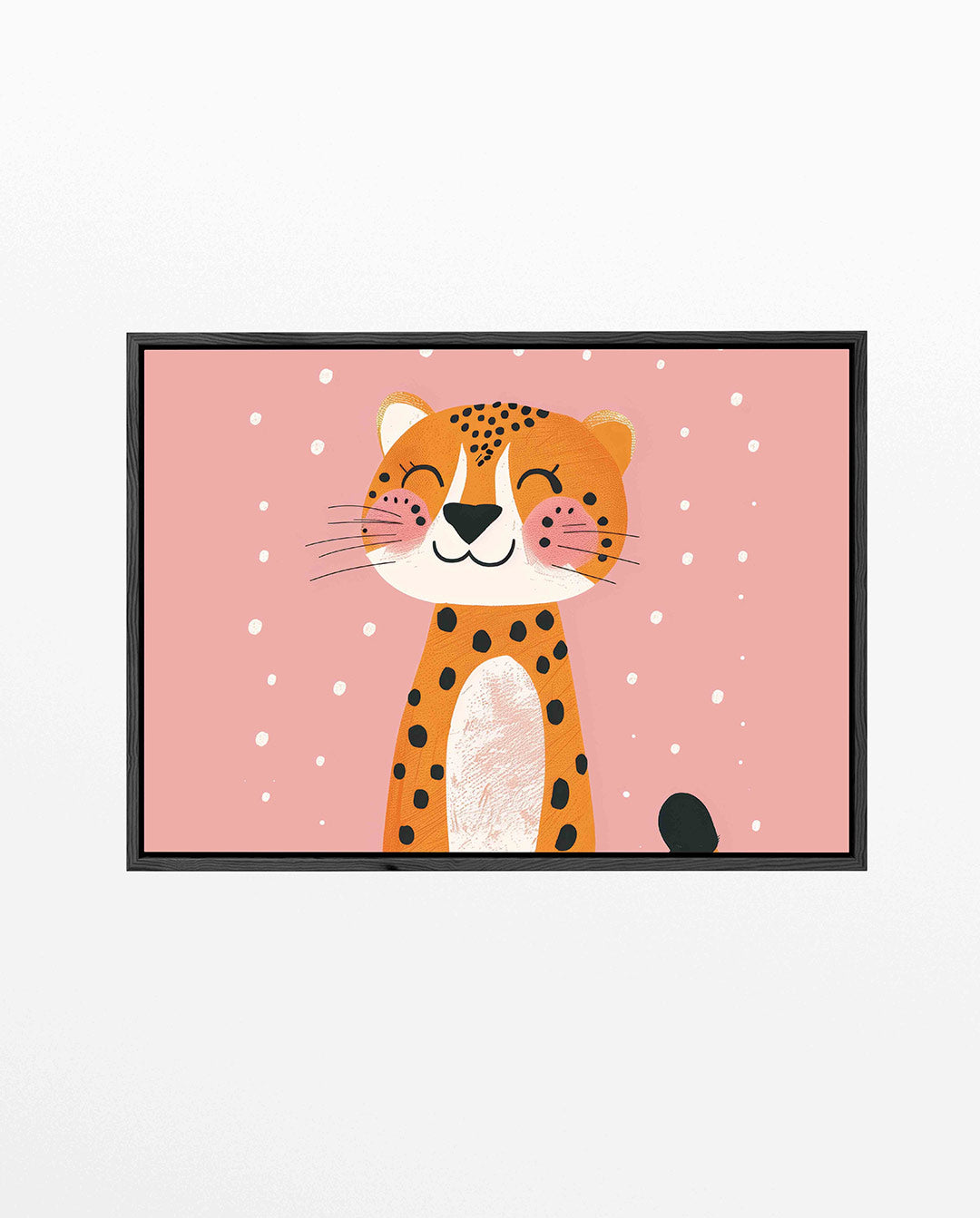 Vrolijke luipaard illustratie Kunstwerk