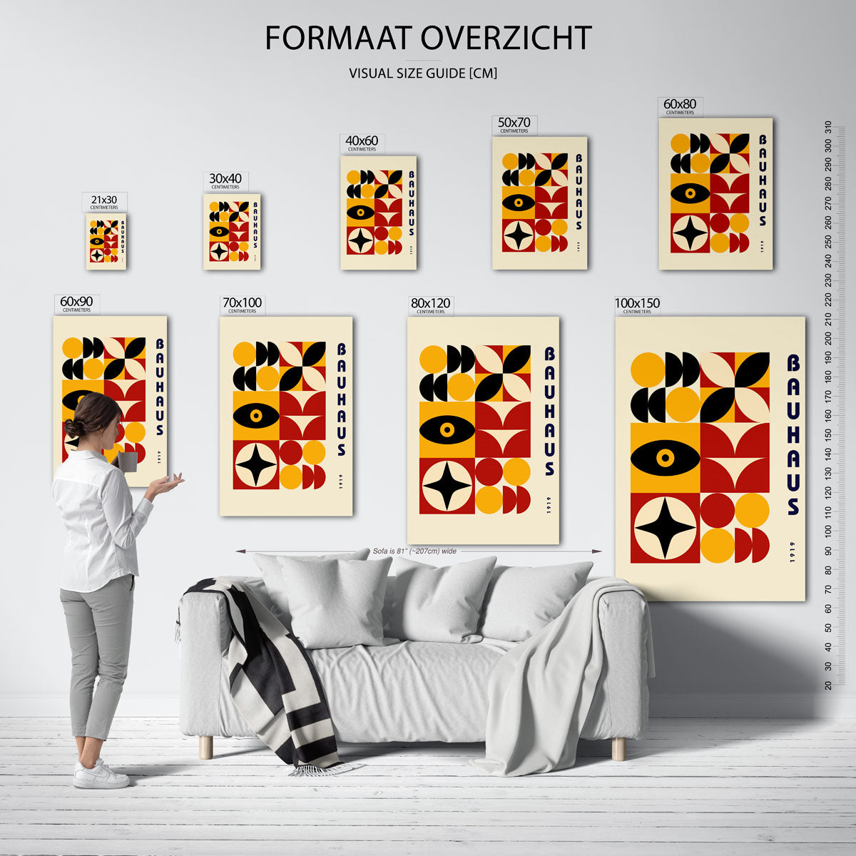 Vorm en kleurvlakken Poster