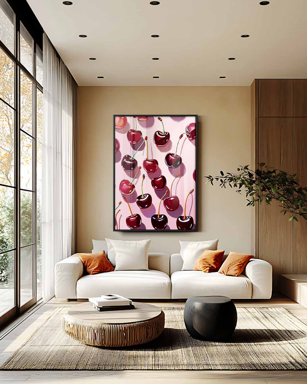 Zoete Kersenpop Kunstwerk-canvas-dibond-plexiglas-wanddecoratie-WallArtistic