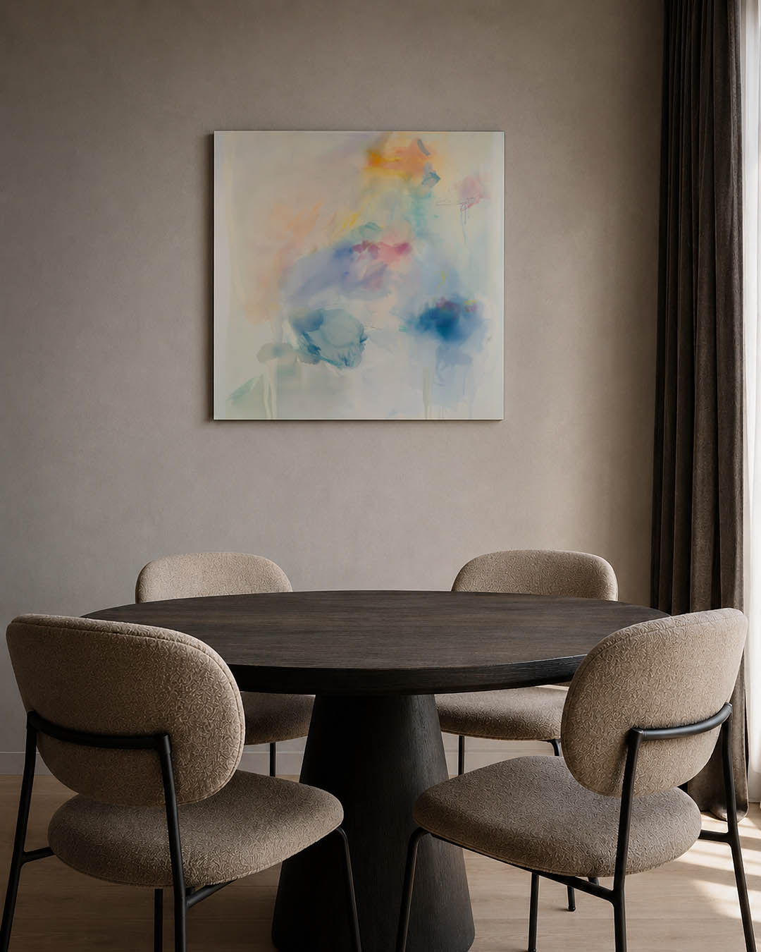 Dromerige kleurencompositie Kunstwerk