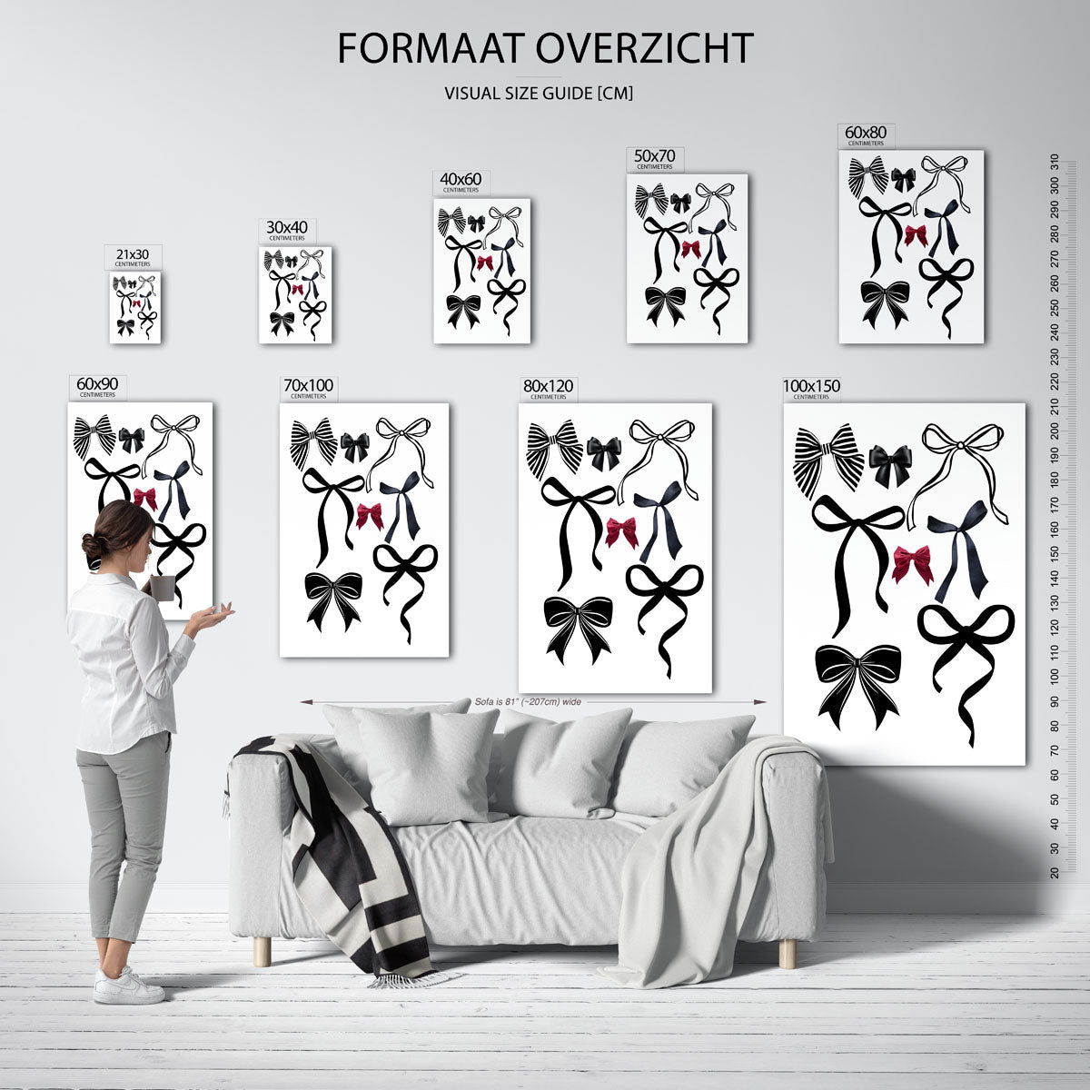 Verschillende strikken Poster