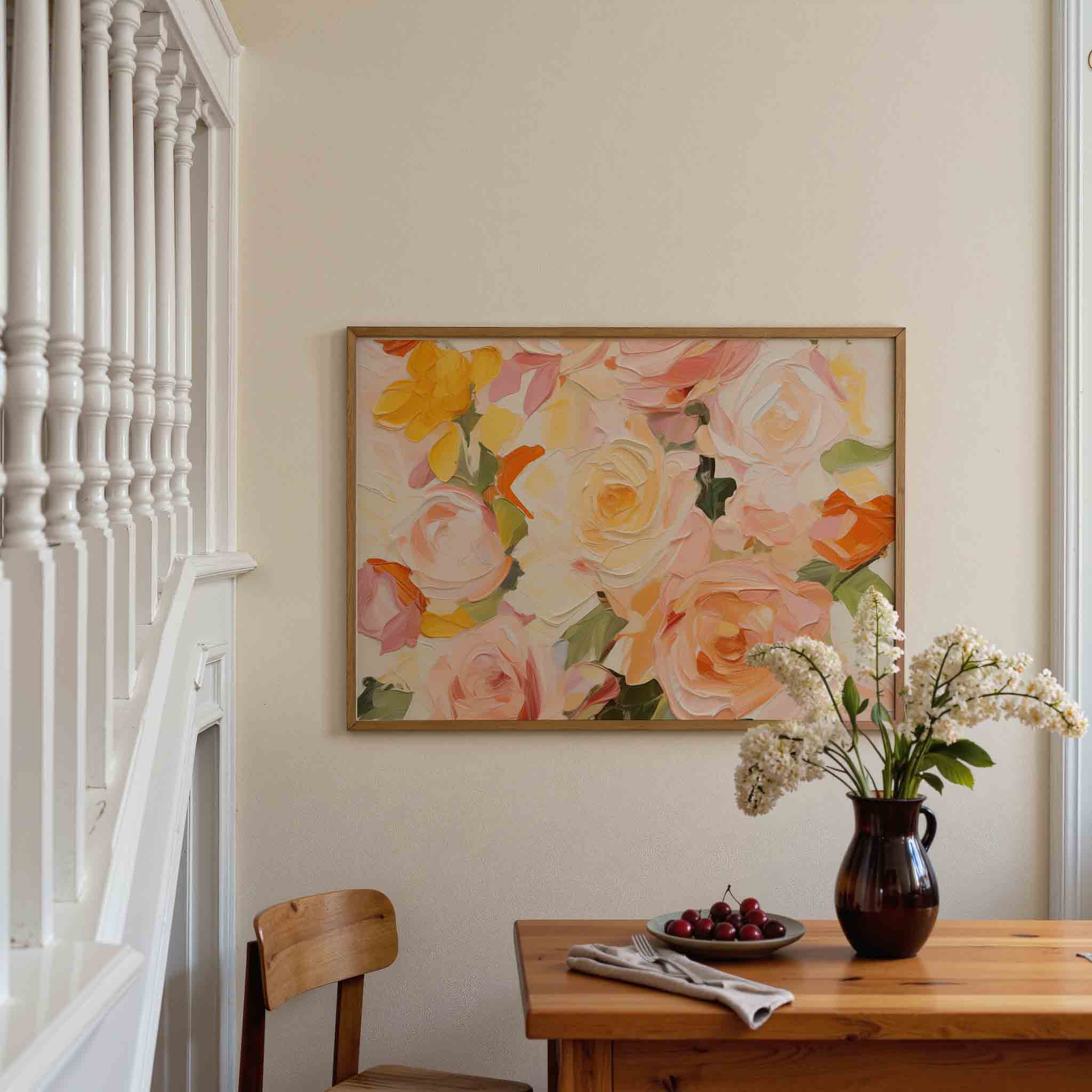 Bloemen in zachte tinten Poster