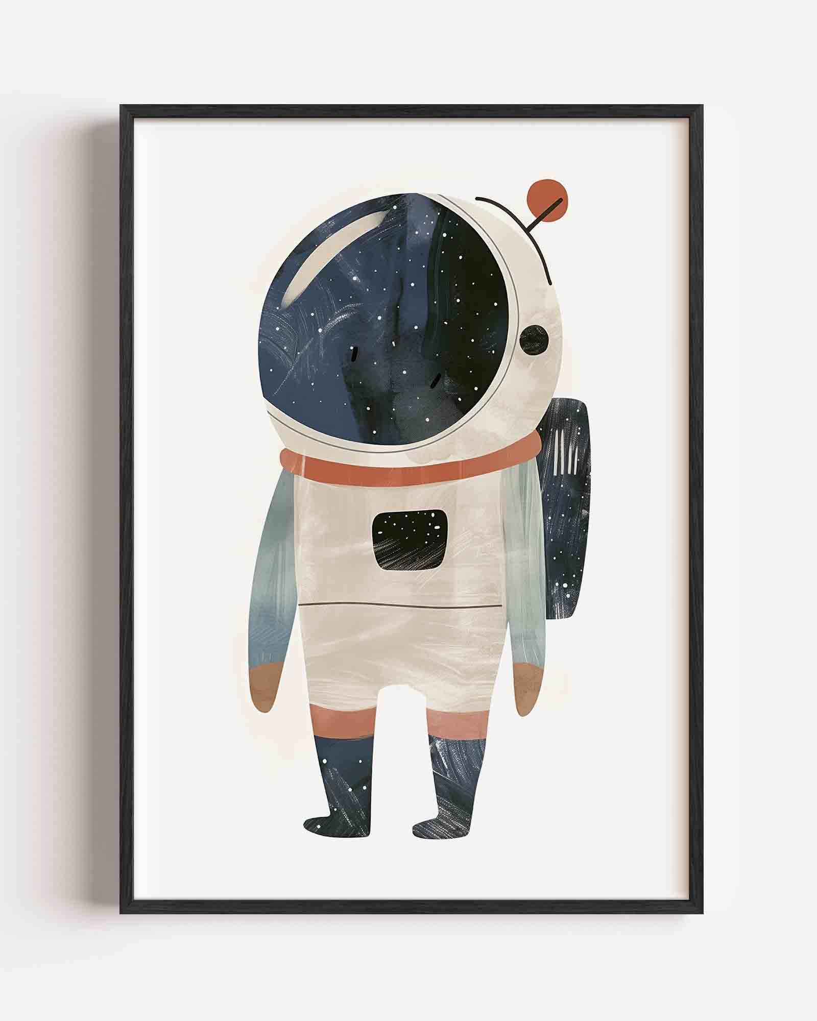 Astronaut met helm Poster