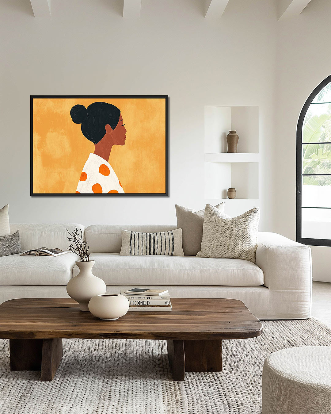 Vrouwelijk silhouet Kunstwerk