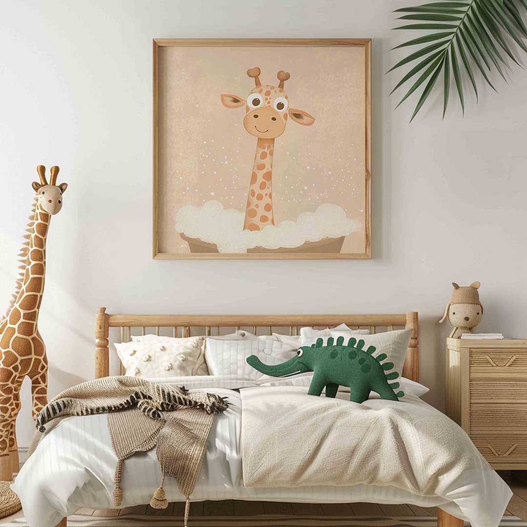 Schattige giraffe Poster