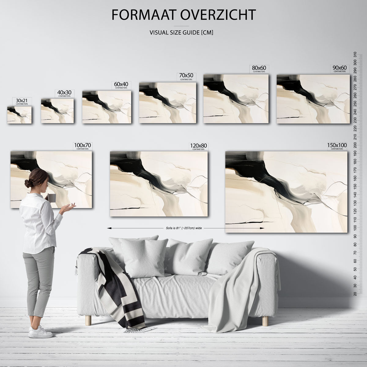 Abstracte lijnen Poster