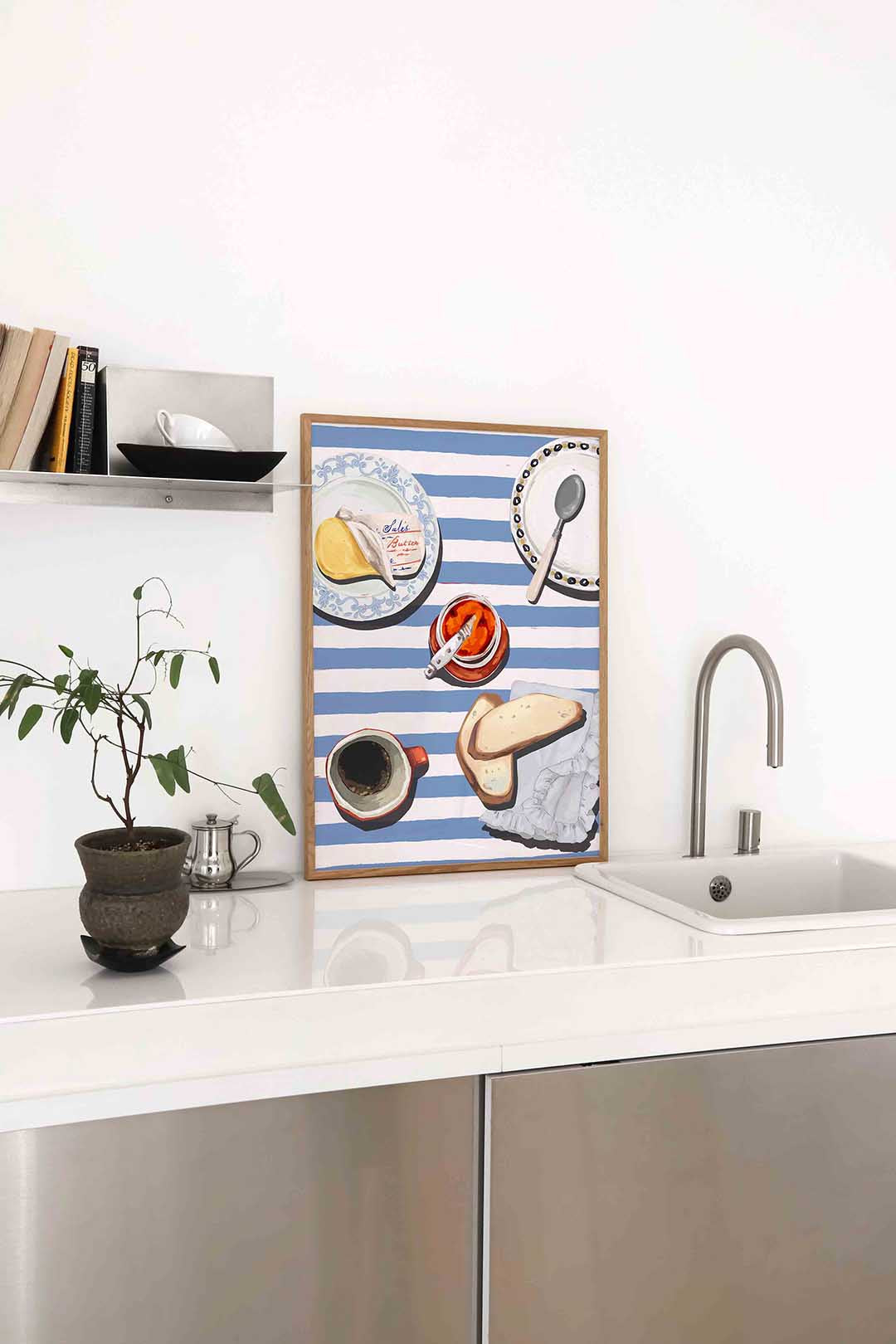 Ontbijt tafel Poster