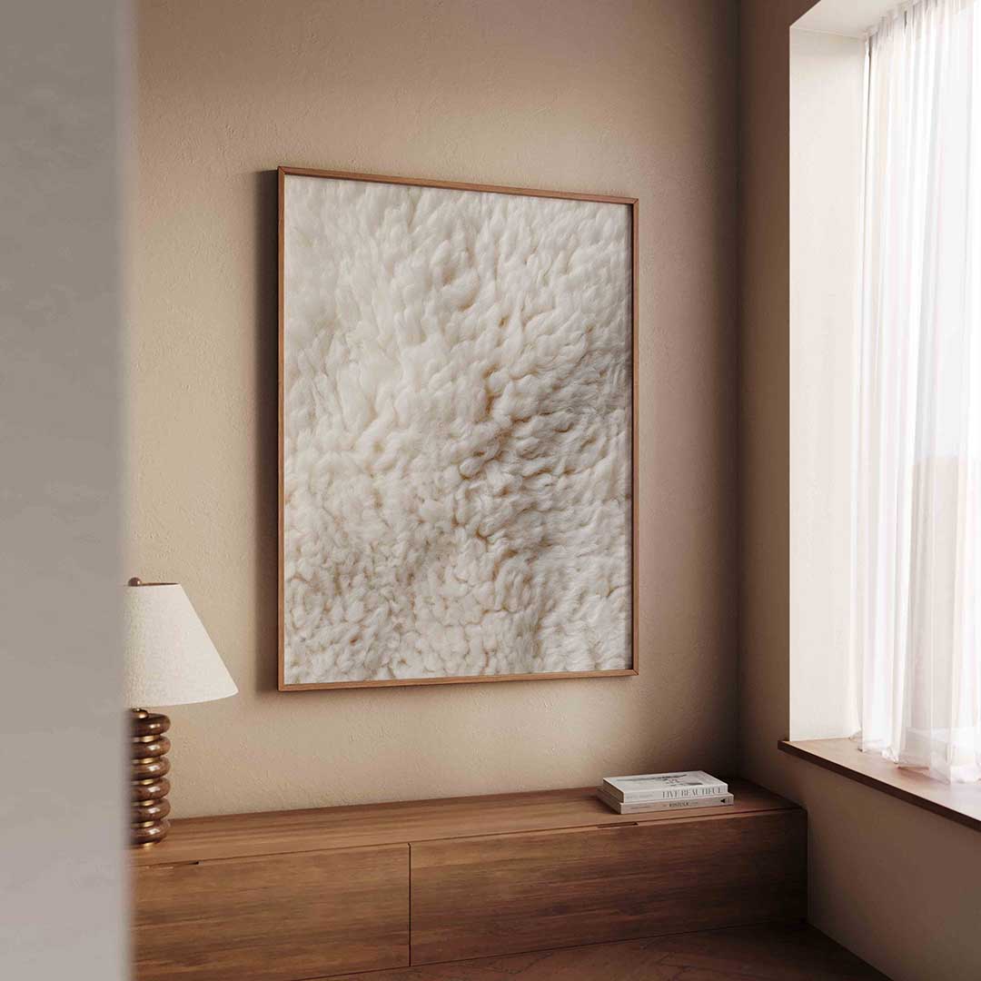 Wollige textuur Poster
