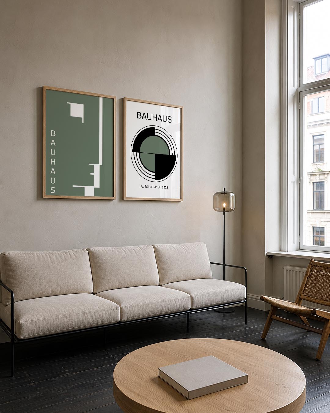 Strakke lijnenspel Posterset