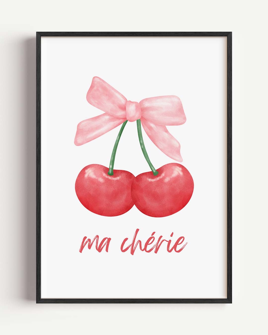 Ma Chérie Cherry Poster-WallArtistic