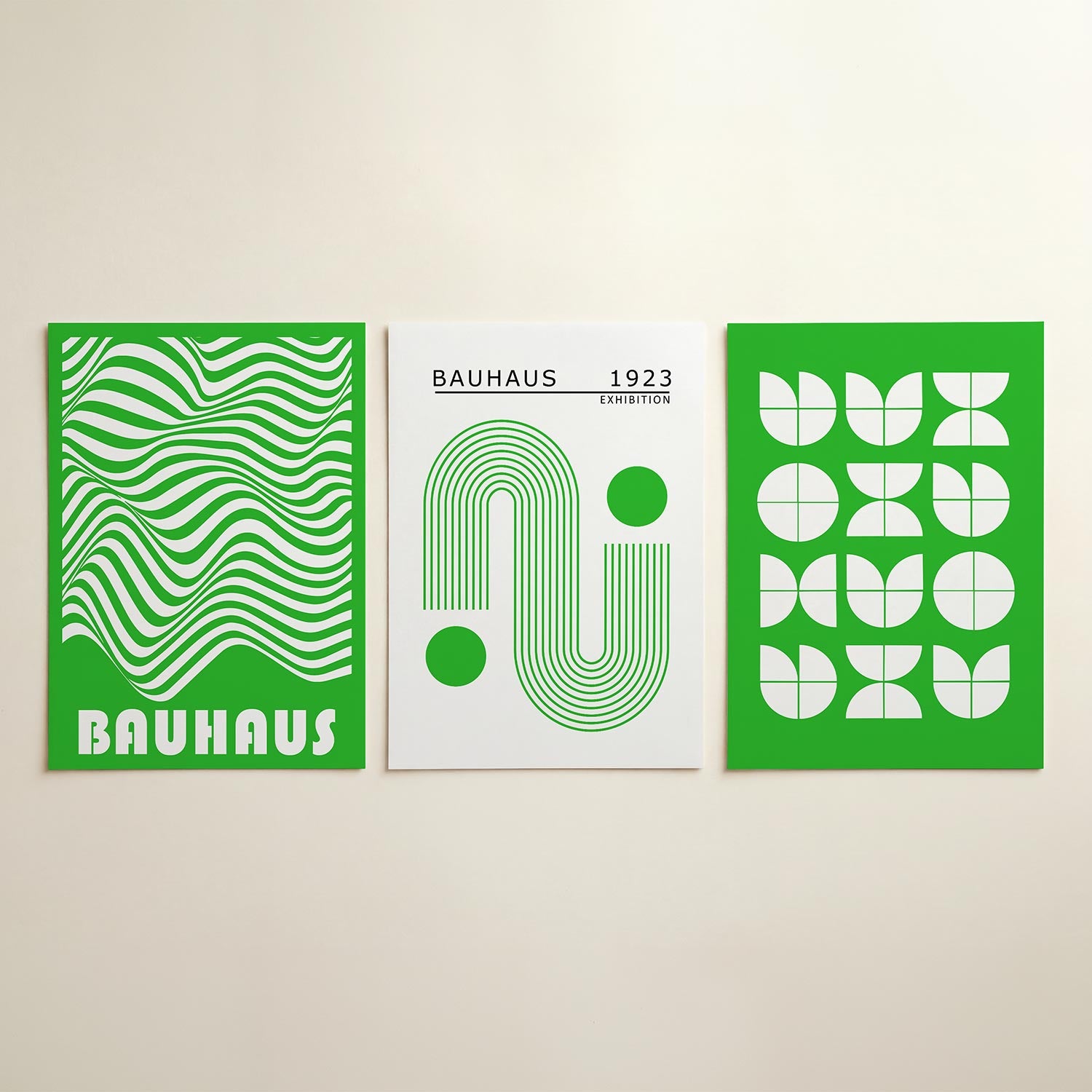 Golvend lijnenspel Posterset