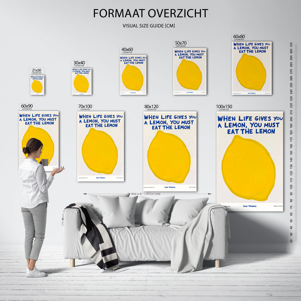 Citroen en tekst Poster