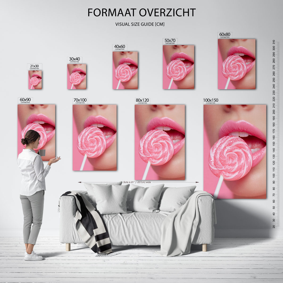 Roze lolly Poster