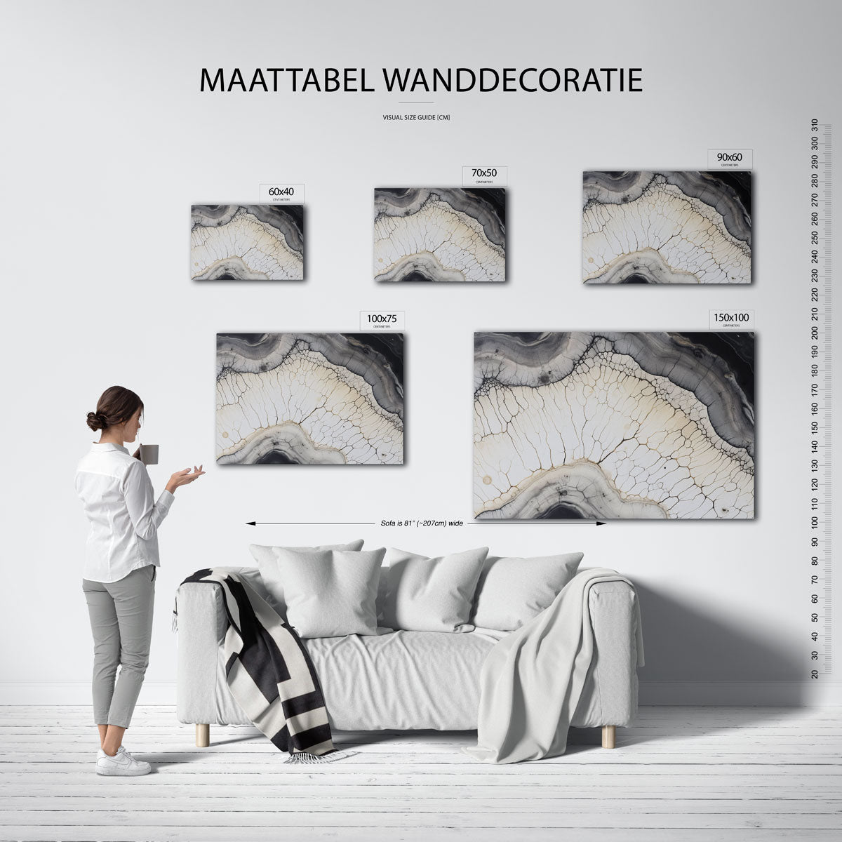 Organische lijnen Kunstwerk